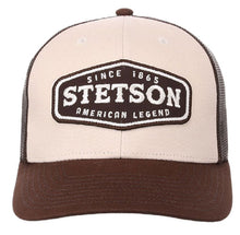 Load image into Gallery viewer, Stetson American Legend Patch (Cream/ Brown) - Trucker Cap