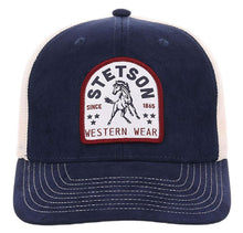 Load image into Gallery viewer, Stetson Stallion (Navy/ Cream) - Trucker Cap