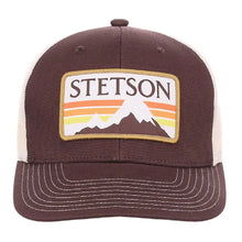Load image into Gallery viewer, Stetson Glacier Mountain Patch ( Chocolate / Beige ) - Trucker Cap