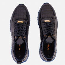 Load image into Gallery viewer, The Marseille Navy Blue Leather Men Sneaker