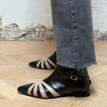 Load image into Gallery viewer, Women's Pointed Toe Chunky Heel Ankle Boots - Low Heel Booties with Back Zipper | Sarah Express