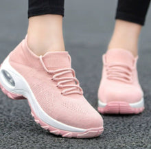 Load image into Gallery viewer, Women's Knit Platform Sneakers | Waterproof Round-Toe Flying Weave Shoes