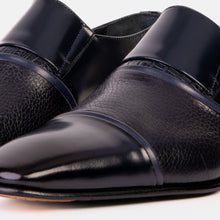 Load image into Gallery viewer, The Everest Navy Leather Cap Toe Dress Loafer Men Shoe