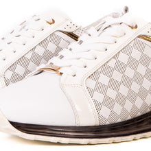 Load image into Gallery viewer, The Cenova White &amp; Gold Leather Men Sneaker