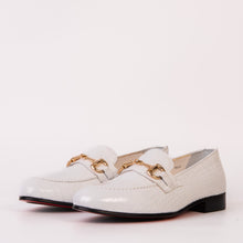 Load image into Gallery viewer, The Monaco White Leather Men Shoe Bit Loafer