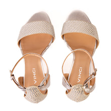 Load image into Gallery viewer, The Mars Platform Heel Silver Leather Women's Sandal