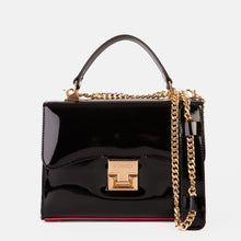 Load image into Gallery viewer, The Ege Black Patent Leather Handbag