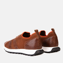 Load image into Gallery viewer, The Aslan Tan Knitted &amp; Leather Men Sneaker