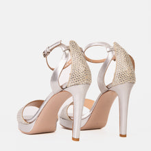 Load image into Gallery viewer, The Mars Platform Heel Silver Leather Women's Sandal