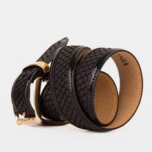 Load image into Gallery viewer, The Imperial Black Leather Belt