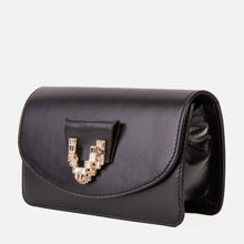 Load image into Gallery viewer, The Love Black Leather Handbag