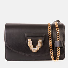 Load image into Gallery viewer, The Love Black Leather Handbag