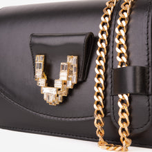 Load image into Gallery viewer, The Love Black Leather Handbag