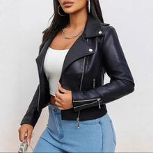 Load image into Gallery viewer, Rare High-end Black Leather Jacket