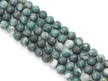 Load image into Gallery viewer, Genuine Pyrite in Jade Round Smooth Beads, 6mm/8mm/10mm/12mm, Sku#U1460