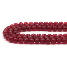 Load image into Gallery viewer, Ruby Agate Round Faceted Beads, Sku#U1718