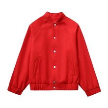 Load image into Gallery viewer, Womens Fashionable Round-Neck Solid-Color Wool Coat