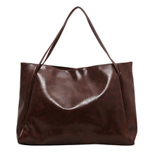 Load image into Gallery viewer, Women's Large Capacity Soft PU Leather Shoulder Bag Retro Casual Handbag