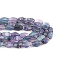 Load image into Gallery viewer, Genuine Fluorite Twisted Rice Beads, 8x16mm, Sku#U1562