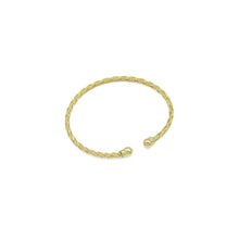 Load image into Gallery viewer, Gold Twisted line patten Bracelet, Sku#A444