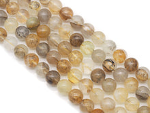 Load image into Gallery viewer, Genuine Picture Citrine Round Smooth Beads, Sku#U1347