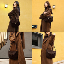 Load image into Gallery viewer, Women's Large-Capacity Genuine Leather Underarm Shoulder Bag – Streetwear Commuter Bag