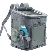 Load image into Gallery viewer, Transparent Cat Backpack Carrier for Cats &amp; Small Dogs – Ventilated, Padded Pet Travel Backpack