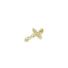 Load image into Gallery viewer, Crystal Silver Gold Cross Shape Charm Pendant, Sku#A376