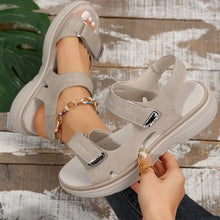 Load image into Gallery viewer, Women's Velcro Sport Sandals - Open Toe Fish Mouth Beach Sandals with Adjustable Straps