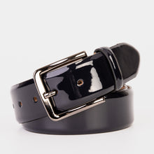 Load image into Gallery viewer, The Dodoma Navy  Patent Leather Belt