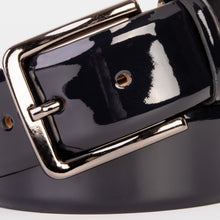 Load image into Gallery viewer, The Dodoma Navy  Patent Leather Belt
