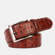 Load image into Gallery viewer, The Savamala Burgundy Leather Belt