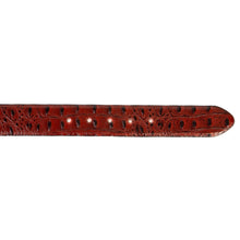 Load image into Gallery viewer, The Savamala Burgundy Leather Belt