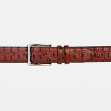 Load image into Gallery viewer, The Savamala Burgundy Leather Belt