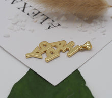 Load image into Gallery viewer, Enamel Happy Word Pendant, Sku#LD241