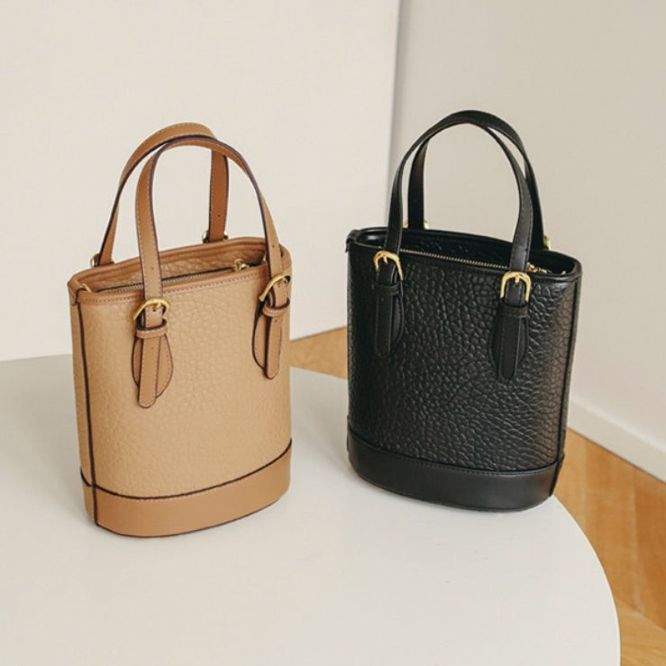 Women's PU Leather Crossbody Bag – Waterproof Color-Block Shoulder Bag for Fall & Winter