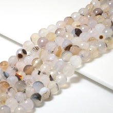 Load image into Gallery viewer, Genuine Flower Agate Round Faceted Beads, 6mm/8mm/10mm/12mm, Sku#U1582