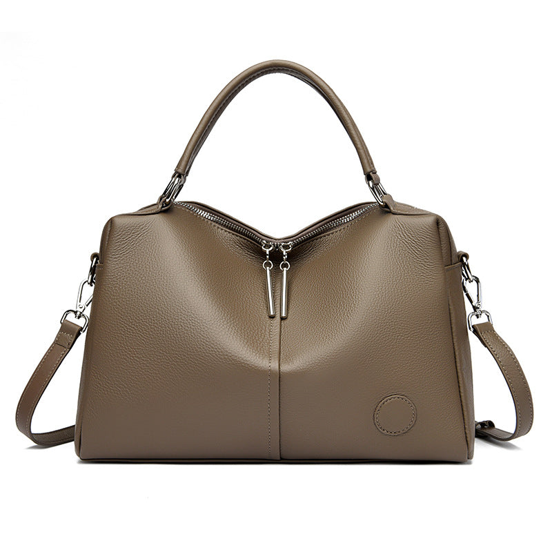 Genuine Leather Tote Bag for Women – Spacious Everyday Shoulder Bag