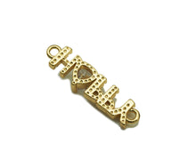 Load image into Gallery viewer, CZ Happy Word Shape Connector, Sku#LK601