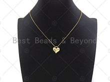 Load image into Gallery viewer, Plain Gold Puffy Heart Shape Charm/Pendant, Heart Shape Charm, SKU#Y325