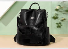 Load image into Gallery viewer, Western-style Minimalist Backpack – PU Leather Casual Travel Bag