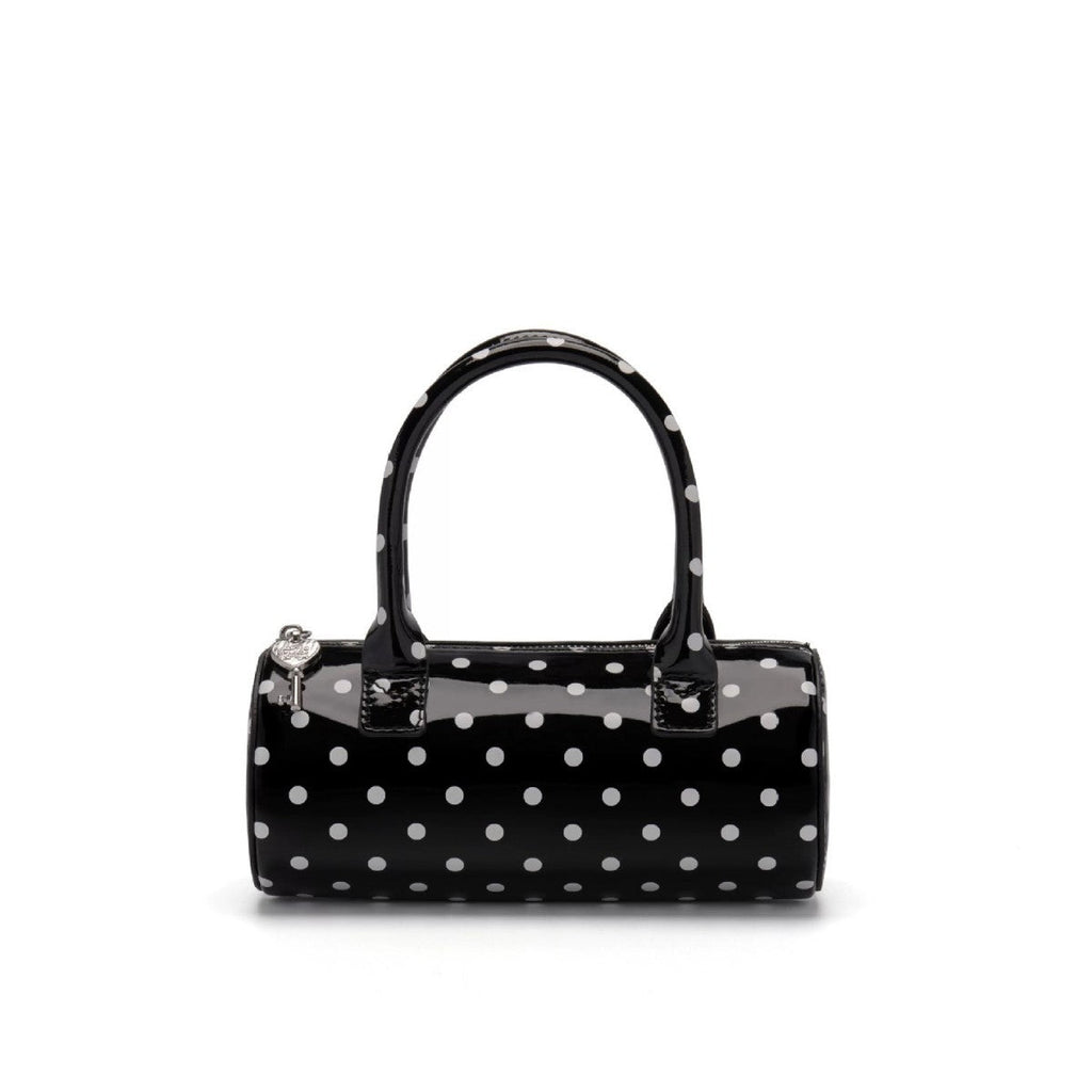 Women's Cylindrical Tote Bag – PU Leather Shoulder Bag with Card Holder