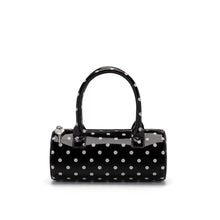 Load image into Gallery viewer, Women's Cylindrical Tote Bag – PU Leather Shoulder Bag with Card Holder