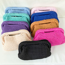 Load image into Gallery viewer, Women's Hand-Crocheted Clutch Bag