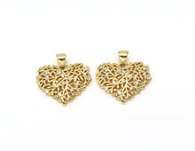 Load image into Gallery viewer, CZ Tree of life Heart, sku# LK534