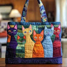 Load image into Gallery viewer, Quilted Digital Print Tote Bag - High Capacity Women's Shoulder Bag with Embroidery