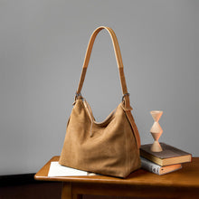 Load image into Gallery viewer, Women's Genuine Leather Underarm Tote Bag – Retro Dumpling Style Shoulder Bag | Sarah Express