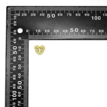 Load image into Gallery viewer, CZ Gold Hollow Out Tree On Heart Big hole Spacer Bead, Sku#LK1186