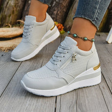 Load image into Gallery viewer, Casual Lightweight Athletic Sneakers for Women | Round Toe High-Top Sports Shoes | Blue, Black, Gray