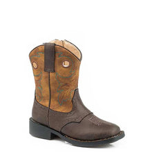 Load image into Gallery viewer, Roper Daniel (Tan/Dark Brown) - Toddler Cowboy Boots